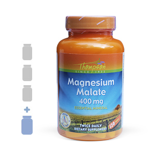 Thompson Magnesium Malate 400mg (110 tablets) 3 bottles + 1FREE